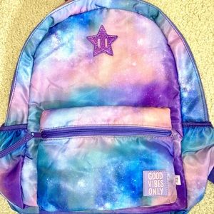Girls Galaxy Print Backpack